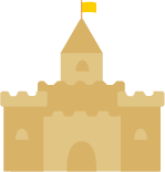 砂のお城の画像